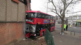 19 people injured as double decker bus crashes into shop [upl. by Sherrod]