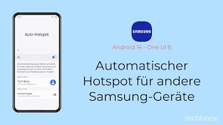 Automatischer Hotspot für Geräte mit gleichem Account einstellen  Samsung Android 14  One UI 6 [upl. by Maxfield]