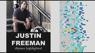 Justin Freeman on Real Talk  Lyrics Rhymes Highlighted 084 [upl. by Latreese]