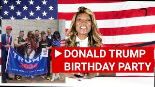 Trump 2024 BIRTHDAY PARTY EN EXCLUSIVA🤩 HAPPY FATHERS DAY alpairotv [upl. by Tillo]