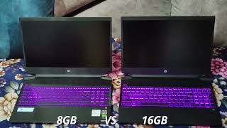 8GB vs 16GB RAM Windows 11 Booting Time Test HP Pavilion Gaming Laptop Ryzen 5 5600H RTX 3050 [upl. by Suolevram]