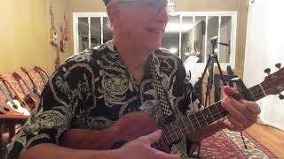 Lonesome Highways Baritone Ukulele Playing GCEA Chords [upl. by Maurizia]