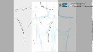 How 2 Draw Manga Tutorial  Der Rücken German by 2Vader [upl. by Jarlen]