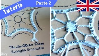 Bobbin Lace Tutorial  Cantù Spider Part 2 [upl. by Audrye57]