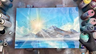 First Rays of Spring  SPRAY PAINT ART by Skech [upl. by Brownson]