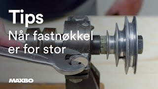 Lurt triks med for stor fastnøkkel [upl. by Nethsa]