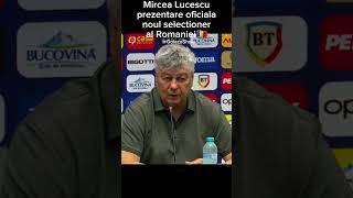 Mircea Lucescu prezentare oficială ca noul selecționer al echipei naționale de fotbal a României [upl. by Etnuahc]