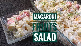 मैक्रोनी फ्रूट सलाद बनाइए  Macaroni Fruit Salad  Food Rewind [upl. by Willa880]