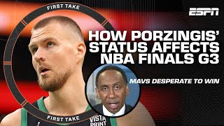 DOOR OPEN FOR MAVS 🐴 Kristaps Porzingis injury opens the floodgates  Stephen A  First Take [upl. by Dell]