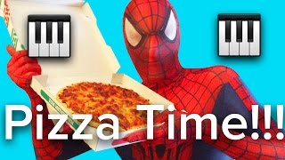 Pizza Theme from Spiderman 2 The Game Arr Richard Mundy EasyIntermediate Piano Tutorial [upl. by Anierdna417]