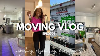 moving vlog  episode 1  my first apartment  apartment tour unpacking new furniture etc [upl. by Nevag]