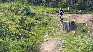 Hafjell bikepark downhill  epic crash  season opening [upl. by Swetiana282]