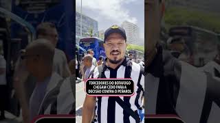 A torcida do BOTAFOGO começou o ESQUENTA cedo para o jogo contra o Peñarol na Libertadores ⭐ shorts [upl. by Novyart]