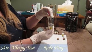 ASMR DR ROLE PLAYSKIN ALLERGY TESTING [upl. by Aynna]