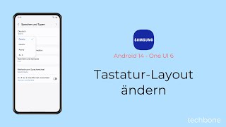 TastaturLayout ändern  Samsung Android 14  One UI 6 [upl. by Riatsala]