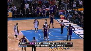 05252009 Dahntay Jones trips Kobe Bryant on purpose [upl. by Eisnyl645]