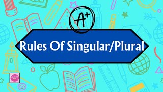 Easy learning of singularplural for kidzGuide and rules for singular and plurals [upl. by Nilad]