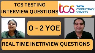 TCS Testing Interview Questions  TCS Testing Interview QampA [upl. by Tobye]