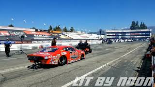 Shane Westerfield Brian Hough Top Alcohol Funny Car Qualifing Rnd 1 Lucas Oil Winter Nationals [upl. by Aehtorod]