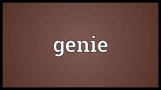 Genie Meaning [upl. by Ragg]