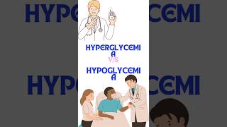 Hyperglycemia vs Hypoglycemia diabetes nursing healthylifestyle medicalmedicine medicalstudent [upl. by Myrwyn]