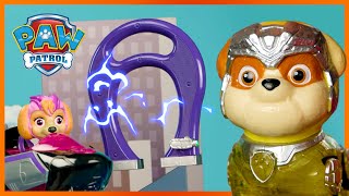 Mighty Pups Stop Mobile Meteor Magnet  PAW Patrol  Toy Play Episode for Kids [upl. by Adnorahc]