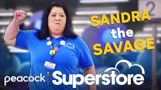 Sandra being the ULTIMATE SAVAGE for 10 minutes straight  Superstore [upl. by Balbur]