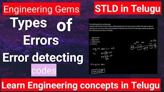 Types of errors in error detecting codes STLD  error detecting and correcting codes [upl. by Triny]