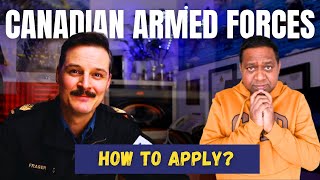 How to apply for Canadian Armed forces step by step [upl. by Koch]