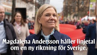 Linjetal av Magdalena Andersson – 9 april 2024 [upl. by Hui749]