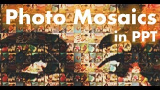 PowerPoint Effect Tutorial  Photo Mosaic Design Animation [upl. by Norrad601]