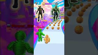 Rope Men 🪢 Wolverine Vs Hulk 💪 marvel shortsfeed ytshorts [upl. by Atinal]