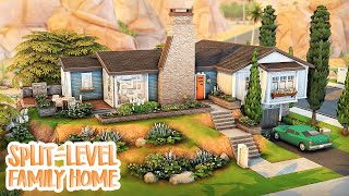 SplitLevel MidCentury Modern Family Home ❤️  The Sims 4 Speed Build [upl. by Namya346]