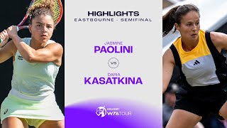 Jasmine Paolini vs Daria Kasatkina  2024 Eastbourne Semifinal  WTA Match Highlights [upl. by Novek]