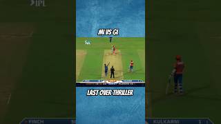 MI vs GL last over thriller shorts cricket cricketlover [upl. by Mame]