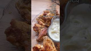 Ali de poulet 🐓 au four 😋food cuisine recettefacile [upl. by Reedy]