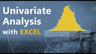 Univariate Analysis with Excel Distributions Sampling Descriptive Statistics ECDF [upl. by Hellman]