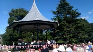 Flookburgh brass band Grange Over Sands 1 minute inroduction [upl. by Pearman]