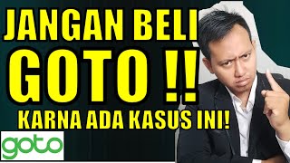 saham GOTO hari ini JANGAN BELI GOTO  KARNA ADA KASUS INI Gini strateginya sahamgoto [upl. by Anetsirhc]