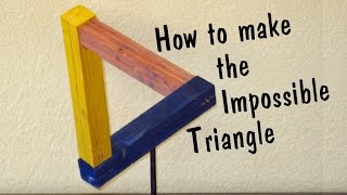 Impossible Triangle  Penrose Triangle  How To  Pallet Upcycle Challenge 2016 [upl. by Glanti]