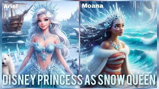 Disney Princess as Snow Queen disney princess snowqueen disneyspecialprincess [upl. by Halbeib959]