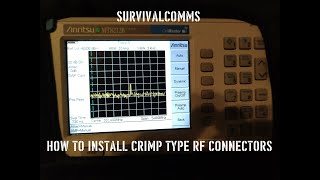 Installing Ham Radio RF crimp connectors on RG58 cable v20 [upl. by Wilfred]