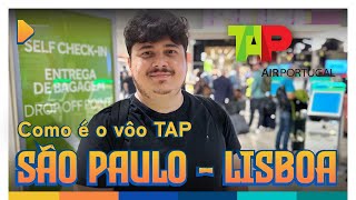 Como é voar com a TAP Air Portugal Voo de São Paulo GRU a Lisboa LIS [upl. by Esidnak902]