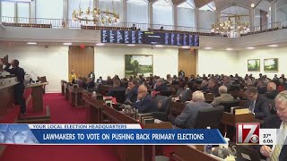 NC Republicans plan vote to delay primary election date until June [upl. by Marven]