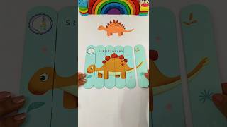 Dinosaurs Puzzle  Stegosaurus  10 Little Dinosaurs song kidslearning toddlers shorts [upl. by Shiller]