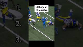 3 Biggest Takeaways Rams vs LionsWeek 1 rams lions cooperkupp jamo nfl nflfootball snf [upl. by Kalman]