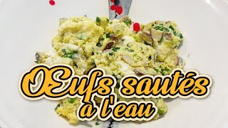 Recette Saine  Œufs Sautés à lEau Sans Huile  Idéal pour le Régime  Recettes Cuisines Chinoises [upl. by Acimot304]