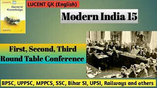 First Second and Third Round Table Conference  GandhiIrwin Pact  Poona Pact  Lucent GK [upl. by Giuliana]