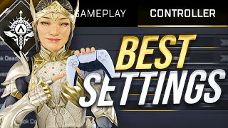 BEST APEX CONTROLLERPC SETTINGS IN SEASON 19  AIMBOT Settings [upl. by Adaynek]