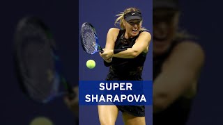 Maria Sharapova hits 2 LOBS in sensational point 👀 [upl. by Fernas893]